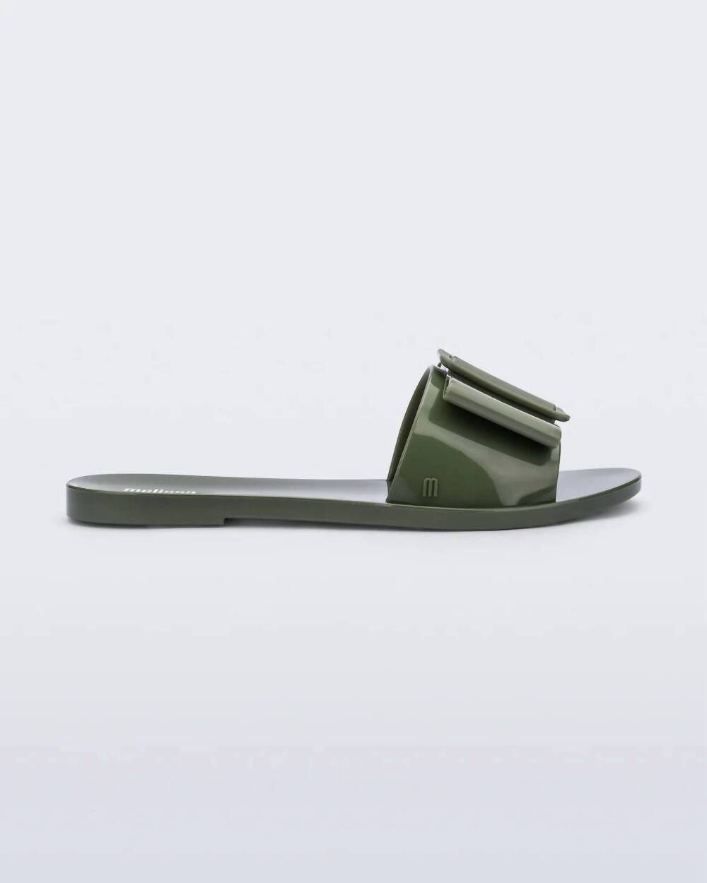 NEW MELISSA women's babe flat sandal in green